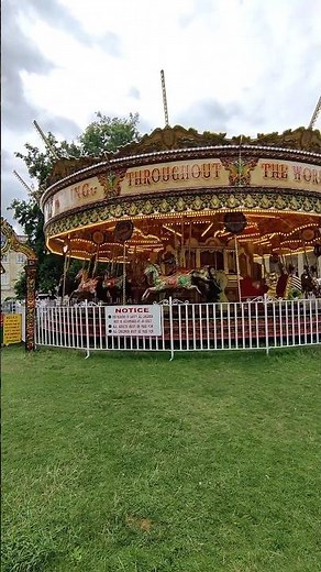 The Fair Ride with Horses Carousel Merry-go-round #funfair #carousell #merrygoround