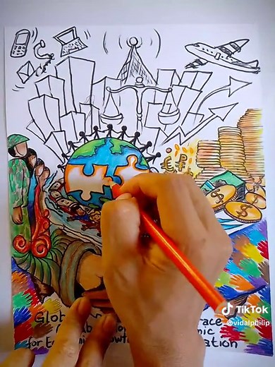 Creating a Globalization Poster with Eye-catching Slogan Design