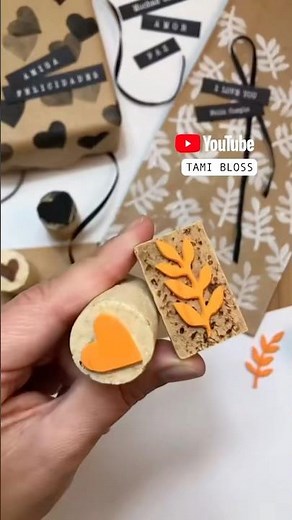 Homemade Stamps! 🌟 #tutorial #diy #stamps #crafts #ideas #viral #decoration
