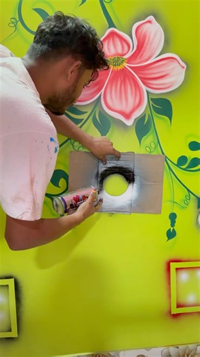 3d bubble wall design painting bedroom #wallpaiting #wall