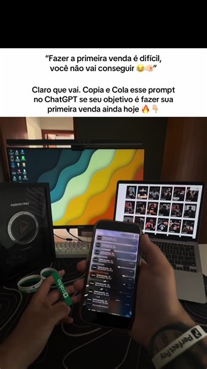 FAÇA ISSO 👇👇👇 É novo por aqui? Salva esse vídeo e clica em seguir para receber o próximo amanhã ✅ 1- 🤖 Entre no ChatGPT e jogue esse prompt: “Me dê uma lista com 10 ideias de nichos que estão em alta atualmente para vender infoprodutos online. Priorize os que têm grande volume de buscas, alta demanda, tendências de crescimento e boa margem de lucro. Os nichos devem ser ideais para criar produtos digitais como ebooks. Me diga também brevemente o porquê de cada nicho estar em alta.” 2- 📦 Defi