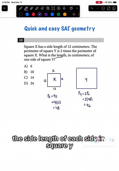 Quick Solutions for Geometry SAT Questions