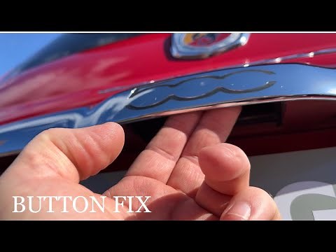 ABARTH 500/FIAT 500 BOOT/TAILGATE BUTTON FAULT - EASY FIX