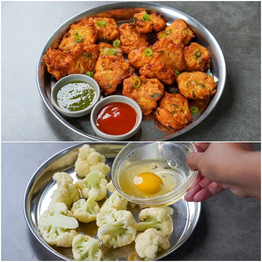 3K views · 26 reactions | I Combined Cauliflower & Egg to Make This Nasta Recipe | Gobi Egg Snacks Recipe #cauliflowerrecipes #pakora #recipe | T'stove - Cooking & Baking | Facebook
