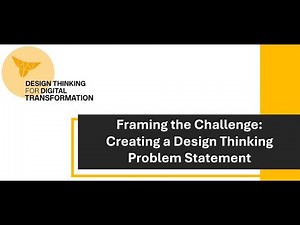 Framing the Challenge - Creating s Problem Statement