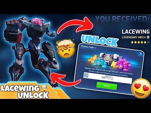 NEW Mech Lacewing Unlocked 🤩 | Mech Arena Lacewing First Try - Mech Arena Update