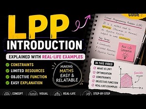 LPP Introduction | Explained with Real-Life Examples| Operation research