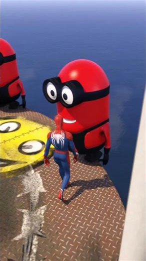 GTA 5 Spider Man Breaks In and Saves Batman Ep 382 #shorts