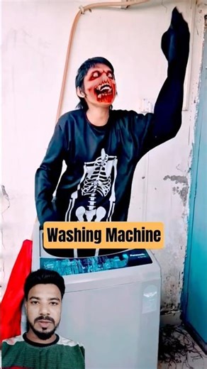 Bhutiya 🎃 Washing machine Wala 😱 #shorts #bhoot #bhootwala #comedy