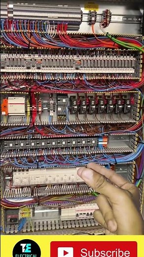 Control panel wire connection | #panel #electrical #wiring #plc
