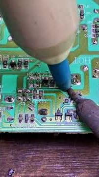 Power supply repair: charred and damaged components. #power #repairing #electronic #repair #tv