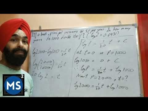 Differential Equations-6 (Word Problems)