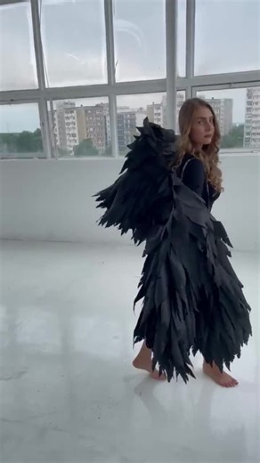 Extra Large Black Movable Wings for Dance, Dark Angel Cosplay Wings, Moving Wings for Ballroom Dance, Cosplay Costume, Dance Wings - Etsy