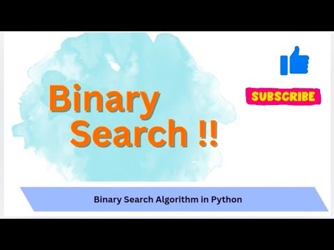 Binary Search in Python | Programming | Aniket Avdhut