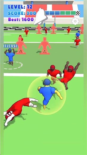 Unstoppable Force vs. Defenders | touch down 3D #games #gaming #shorts