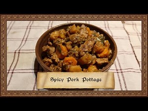 How to Cook - Spicy Pork Pottage | 1 Minute Medieval Recipes #Shorts