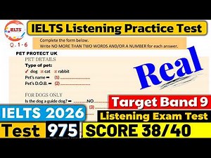 IELTS Listening Practice Test 2026 with Answers | Recent Exam - 18.03.2026
