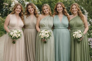 Convertible Infinity Bridesmaid Dress – Multi Wrap Wedding Gown - Etsy