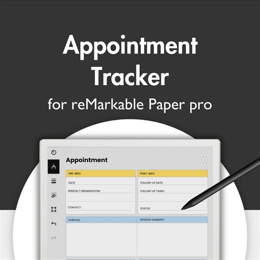 Appointment Log Template for Remarkable Paper Pro, Templates for Remarkable, Doctor Appointment Tracker Meeting Note Template Doctor Visits - Etsy