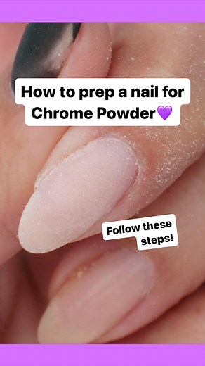 19K views · 830 reactions | How you prep a nail for Chrome Powder...
