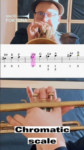 3 Octave Chromatic Scale on Trumpet