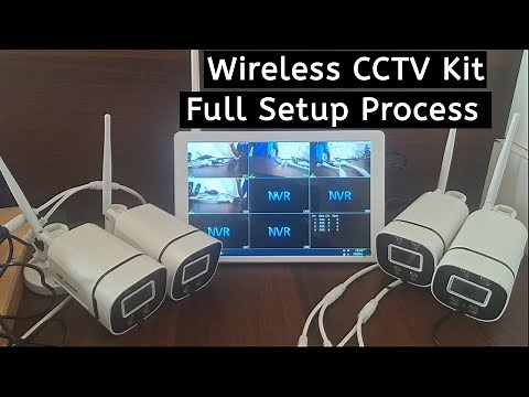Wireless cctv camera kit full Setup Process