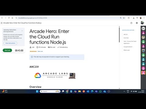 Arcade Hero: Enter the Cloud Run functions Node.js || Lab Solution || Google Cloud Arcade 2025