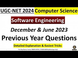 Software Engineering PYQs - 2 Video Lecture - UGC NET