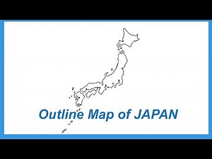 Japan: Outline map of Japan | How to draw Japan map #Japan #Map