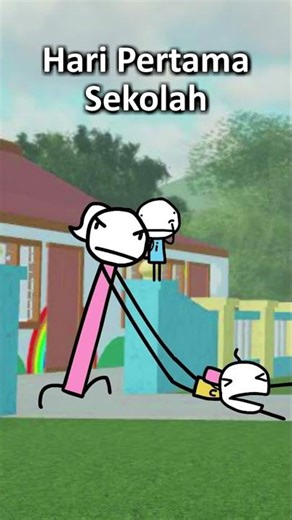 Upin Ipin di Hari Pertama Sekolah