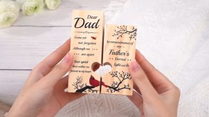 Memorial Gift - Memorial Candlestick Gifts for Loss of Father - Sympathy Gift for Loss of Dad, Bereavement Gifts for Loss of Father