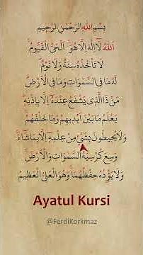 Ayetel Kürsi - Ayatul Kursi