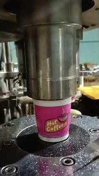 how paper cups are made manufacturing process full video 65 ml #papercupmakingmachine