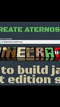 HOW TO CREATE ATERNOS ACCOUNT AND JAVE + BEDROCK SERVER IN ATERNOS IN 2024 ( PART 1 )