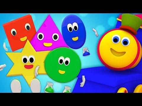 Bob The Train Française | Bob le train | cinq petites formes | Five Little Shape | chansons de bébé