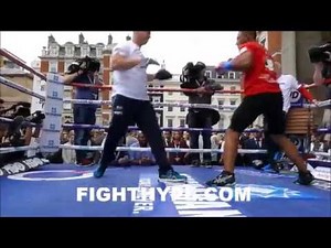 KELL BROOK FULL WORKOUT DURING FIGHT WEEK AHEAD OF GENNADY GOLOVKIN CLASH