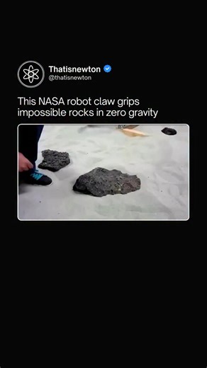 Tech | Science | News on Instagram: "Space has no gravity. Traditional anchors slip. Wheels don’t work. Climbing is impossible. NASA solved it with hundreds of tiny steel microspines that latch onto microscopic rock textures. The system grips asteroids, Mars cliffs, and lava tube walls that no rover could ever reach. Each spine flexes independently, distributing force across the surface. The grip adapts automatically to any terrain - vertical walls, overhangs, unpredictable alien rock. This isn’