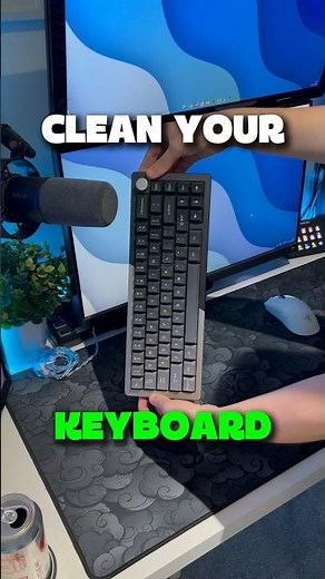 How to clean your keyboard | #keyboard #gamingsetup #tech