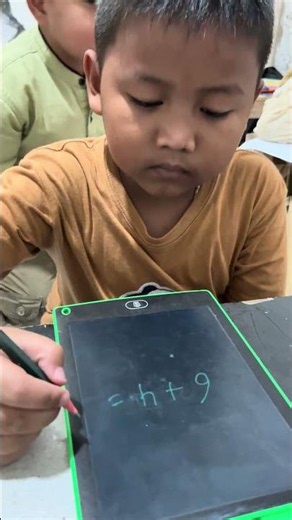 Math Addition Challenge on Tablet
