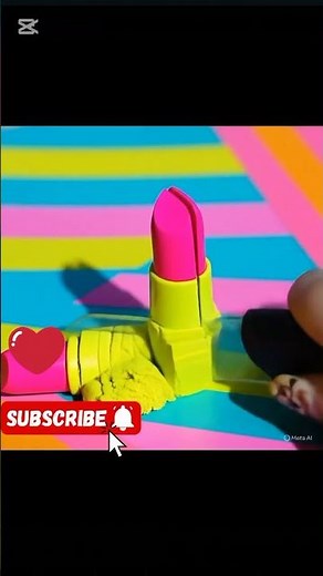 Visually Stunning and Dreamy AI Lipstick Slicing | Most Satisfying ASMR Makeup Slime Video #aiasmr