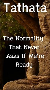 Tathata: The Normality That Never Asks If We’re Ready.#dhamma with ben