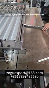 Multiple layer pleted filter men trimming machine