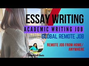 Easy Online Job as Academic Content Writer | Online Essay Writing Job | Part-time Work From Home Job