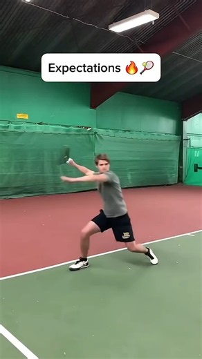 Expectations vs reality #tennis #tenniscoach #alcaraz #sinner #usopen #wimbledon #wta #shorts #atp