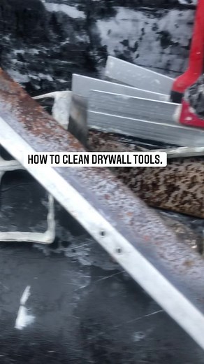 How to clean drywall tools #drywall #clean #contractor #tools #cleaning #tip #trick #howto #diy | Eduardo Lopez