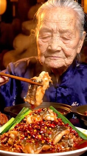 Legendary Chinese Woman Over 100 Eating a Mountain of Spicy Food Alone | A Powerful Food Story 🌶️