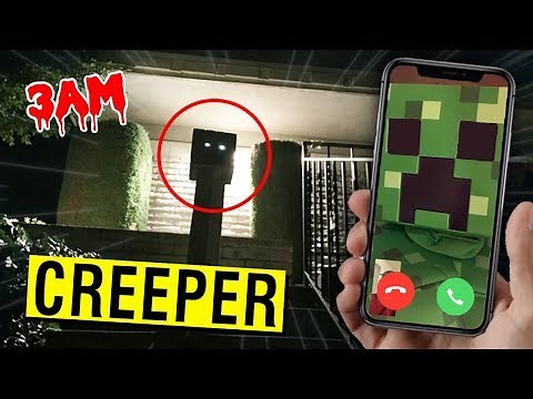 CALLING A MINECRAFT CREEPER ON FACETIME AT 3 AM!! (IT EXPLODED)