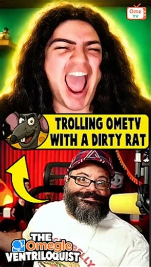 Dirty Rat Puppet Trolls Stranger On Ometv | Prank