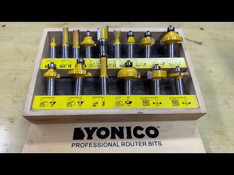 Router Bit Kit Review: 15 Piece (Yonico - Kowood - CSOOM - Common Amazon Bit Sets).