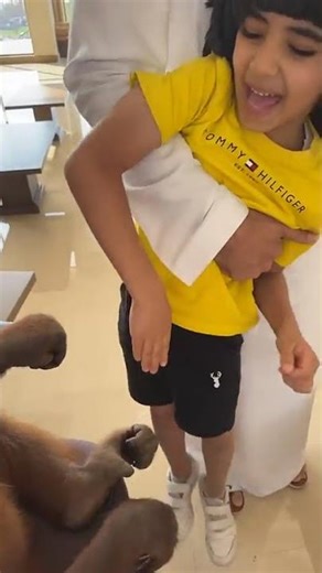 زائر صغير يزور حبوبة لاكن خافها منها